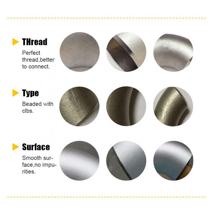 Μεταλλικά εξαρτήματα νικελίου, Cu-Ni 90-10 C70600 Υψηλής πίεσης εξαρτήματα χαλκού νικελίου ELBOW 1