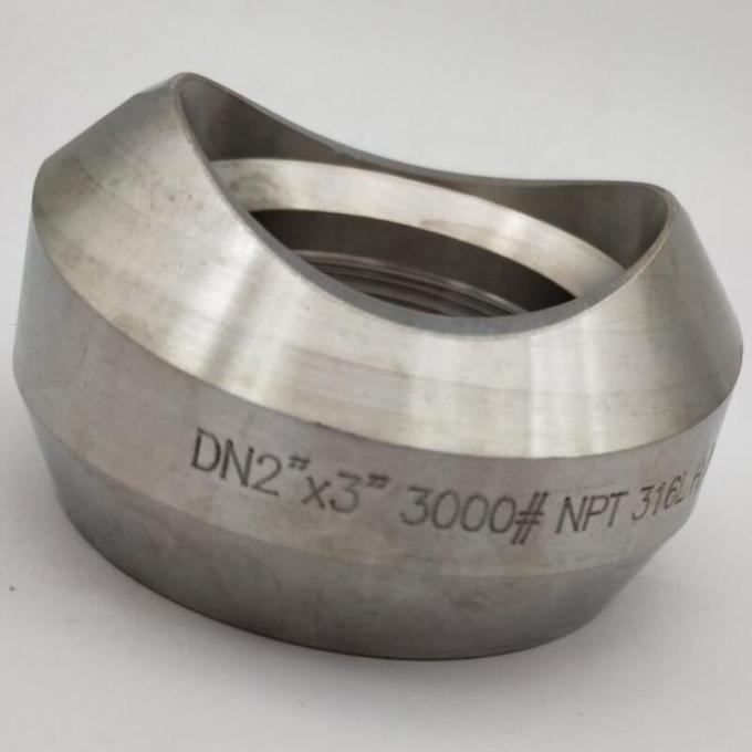 Εφοδιασμοί σωλήνων με νήματα υψηλής πίεσης ASTM A105/A350 1" 3000LB LF2 0