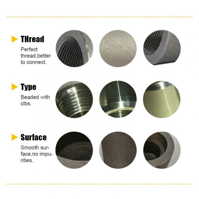 Εφοδιασμοί σωλήνων με νήματα υψηλής πίεσης ASTM A105/A350 1" 3000LB LF2 3