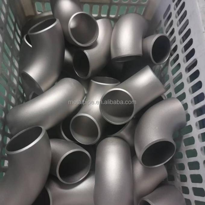 Μεταλλικό χαλκό νικελίου Fitting ASME B36.19 LR/SR 2inch Sch10s 90 βαθμούς αγκώνες σωλήνες Fittings 3