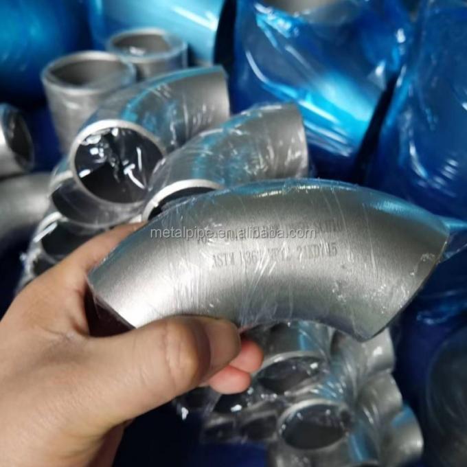 Μεταλλικό χαλκό νικελίου Fitting ASME B36.19 LR/SR 2inch Sch10s 90 βαθμούς αγκώνες σωλήνες Fittings 0