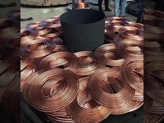 Προσαρμοσμένα εξαρτήματα σωλήνων χαλκού νικελίου πάχους τοίχου για την απόδοση του εξατμιστήρα