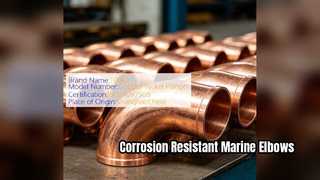 ASTM B466 CuNi 90 10 αγκώνες για συστήματα θαλάσσιων σωληνώσεων