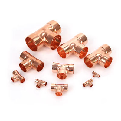 ASTM B466 UNS C70600 CuNi 90/10 Equal Tee, Marine Grade Seawater Corrosion Resistant Fitting