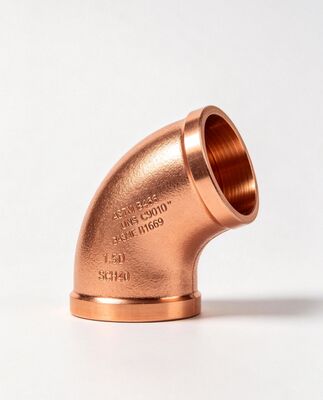 Copper Nickel 90/10 Elbow Butt Welding Polished Surface C70600 Pipe Fitting for Marine Piping Systems