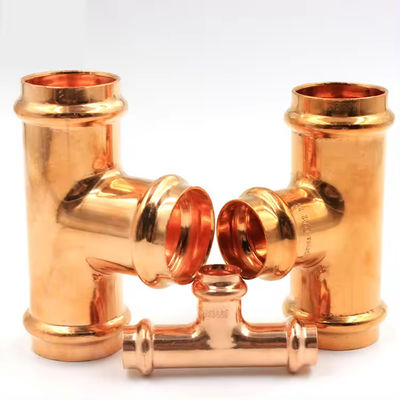 Threaded Connection Copper Nickel Equal Tee Custom Quantity Delivery, Industrial Pipe Fitting