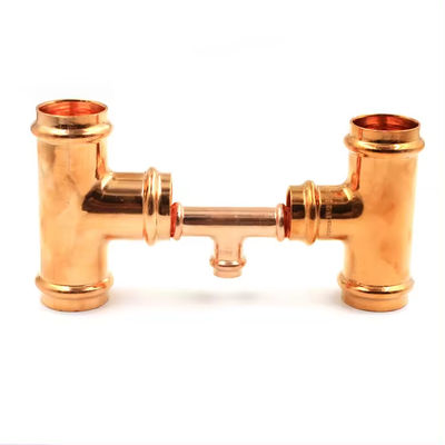 Threaded Connection Copper Nickel Equal Tee Custom Quantity Delivery, Industrial Pipe Fitting