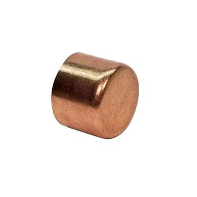Copper Threaded Protection Cap Customized Pipe End Cover Closure for Water Piping